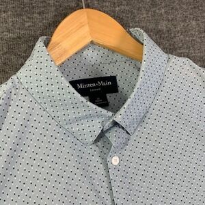 Mizzen Main Performance Shirt Men Extra Large Classic Polka Dot Stretch